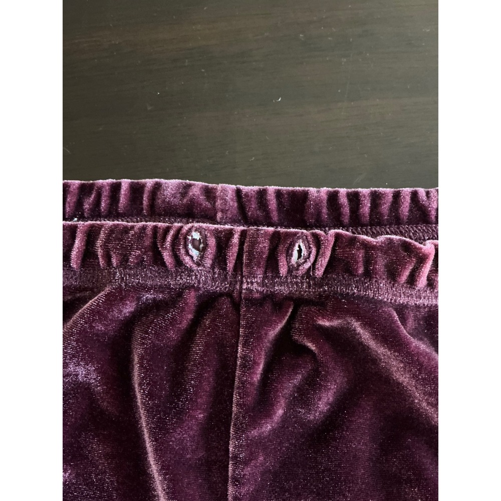 PINK Victoria's Secret L-XL Velvet Pajama Shorts Burgundy - Picture 4 of 8